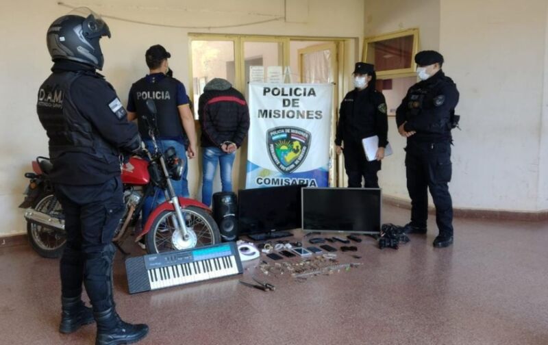 Dos detenidos acusados de robar objetos en viviendas de Garupá y Posadas