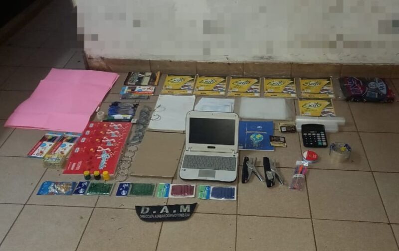 Tres adolescentes terminaron presos por robar en una escuela