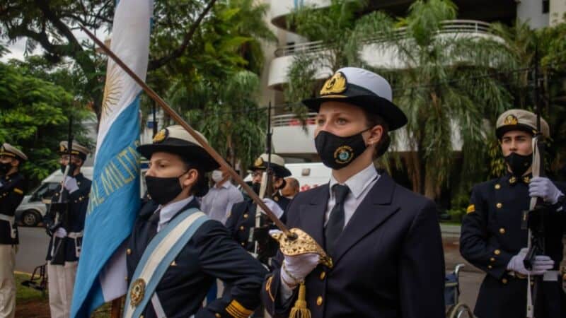 Stelatto y Arce encabezaron acto por el 40° aniversario del hundimiento del ARA General Belgrano