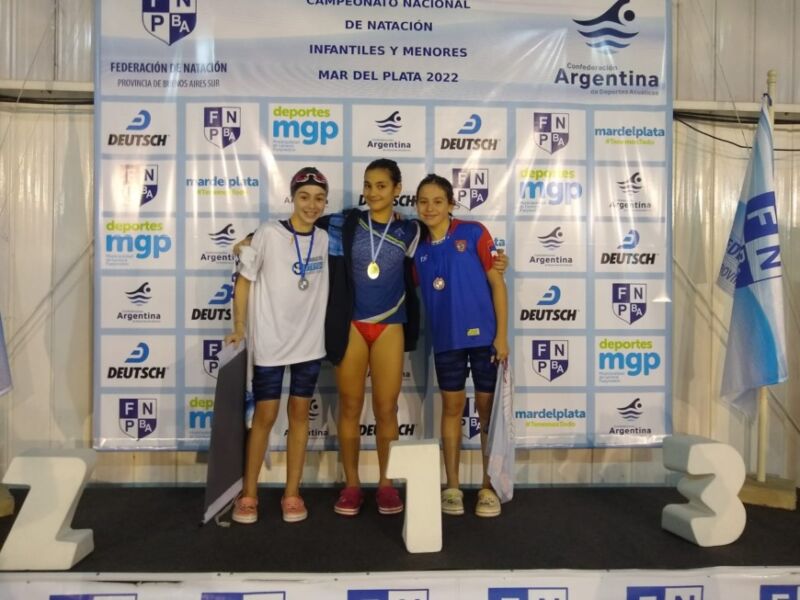 Nadadora misionera logró el podio en el Campeonato Nacional “Harold Barrios” de Mar del Plata