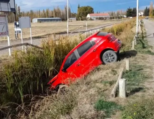 Neuquén: joven rompió el récord mundial de alcoholemia y terminó metido en una zanja