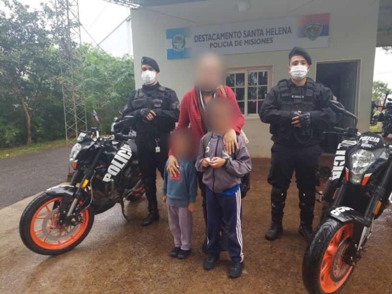 Garupá: resguardaron a un niño que se extravió al salir de la escuela