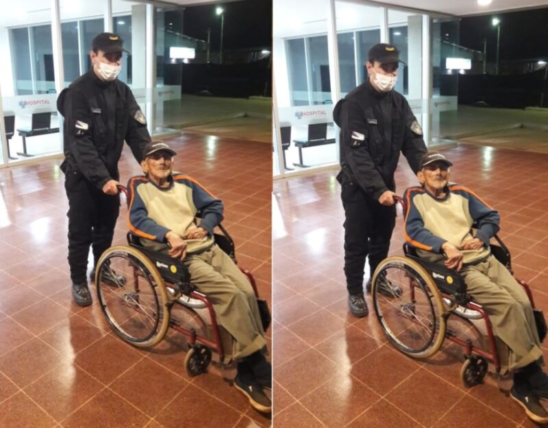 Jardín América: policías auxiliaron a un hombre de 91 años que no se acordaba cómo llegar a su chacra
