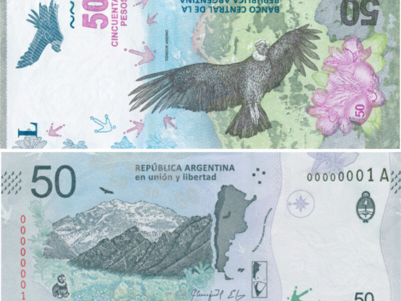 Venden a 50 mil pesos un billete de $50 con error de impresión