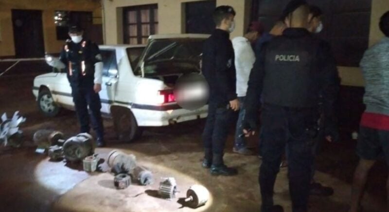 Jóvenes terminaron presos por robar objetos de un ex secadero de yerba mate en Alberdi