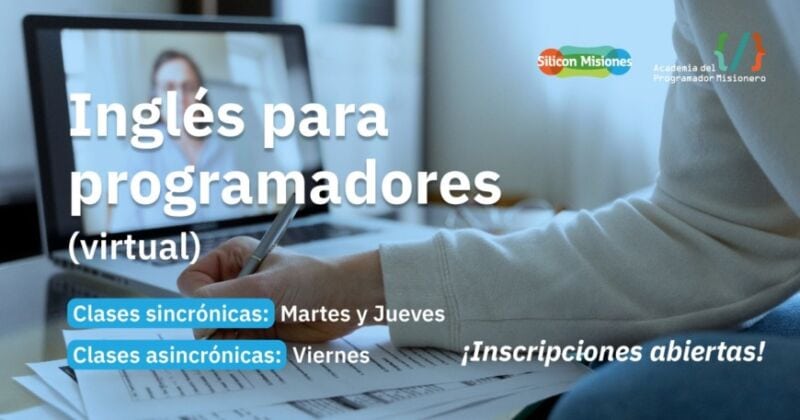 Inscripción a “Inglés para programadores” de Silicon Misiones: en dos horas se agotaron los cupos 1 2 - Flyer ingles para programadores - 1