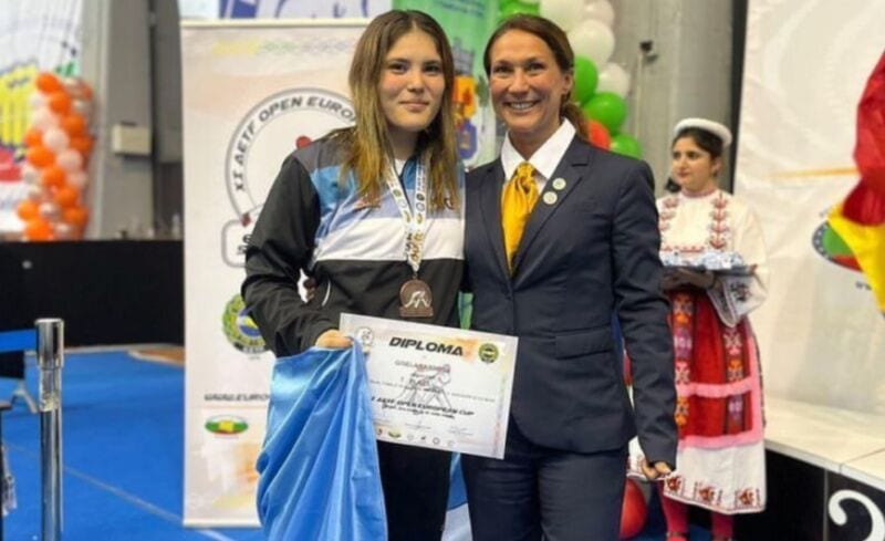 Taekwon-Do: la posadeña Gisela Larrosa y un cierre a pura medallas en la Eurocopa de Bulgaria