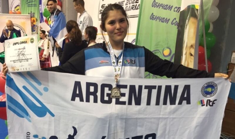 ¡Orgullo misionero!: taekwondista posadeña se consagró subcampeona en la Eurocopa de Bulgaria