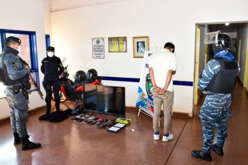 Garupá: atraparon a un joven involucrado en el robo de una vivienda