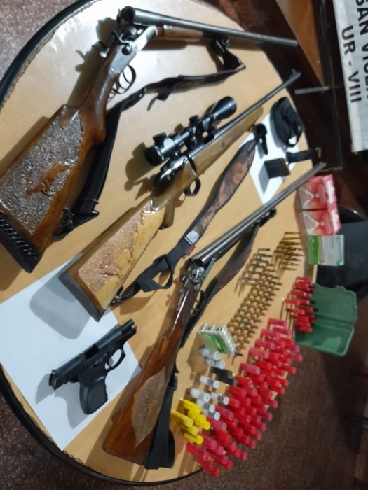 San Vicente: incautaron cuatro armas de fuego y municiones tras denuncia por violencia de género