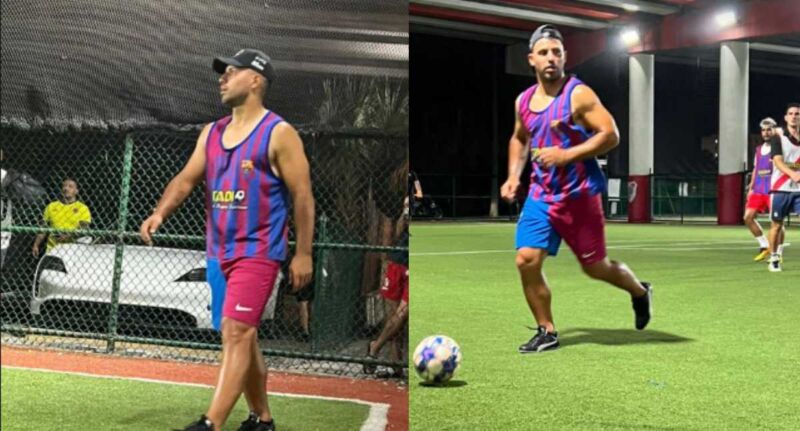 El Kun Agüero volvió a jugar al fútbol luego de 8 meses