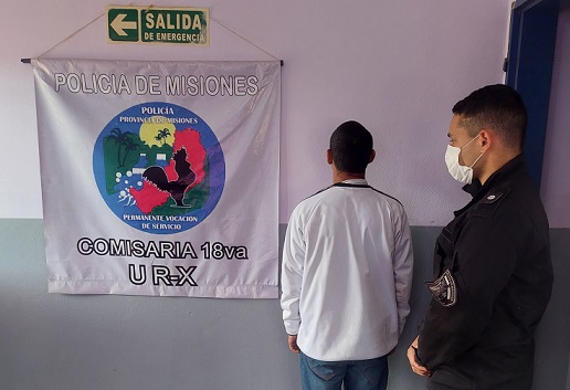 Terminó detenido por incumplir una orden judicial y agredir a su pareja