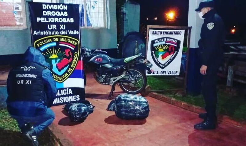 Salto Encantado: secuestraron marihuana valuada en casi cuatro millones de pesos