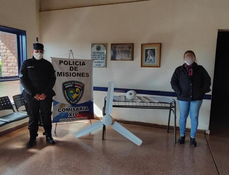 Recuperaron ventiladores que habían sido robados de una escuela