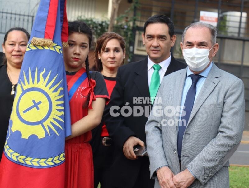 Con un emotivo acto celebraron el 7° aniversario de la bandera de Posadas