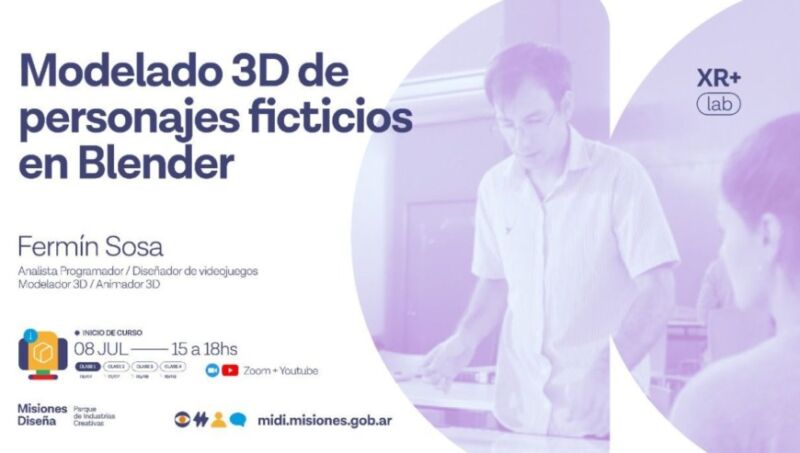 El viernes comenzarán a dictar clases virtuales sobre arte en 3D en el MiDi