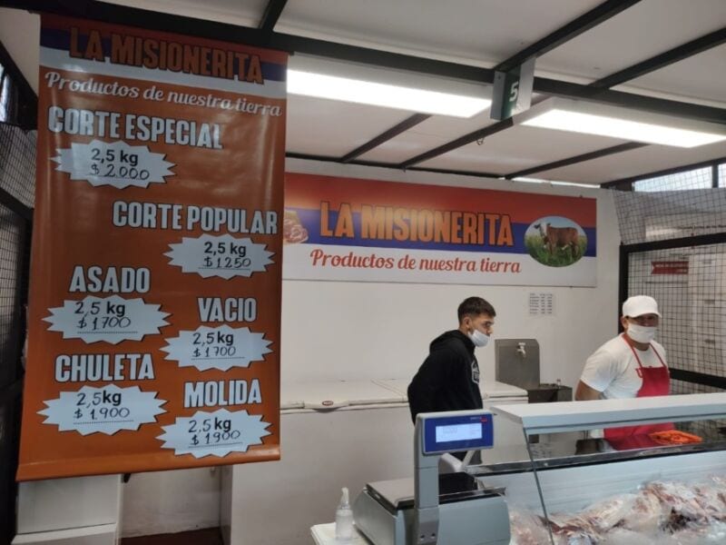 “La Misionerita” en el Mercado Concentrador posadeño: carne de primera a precio solidario