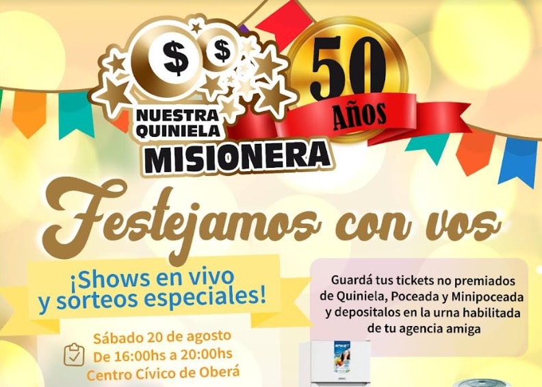 La Quiniela Misionera cumple hoy 50 años