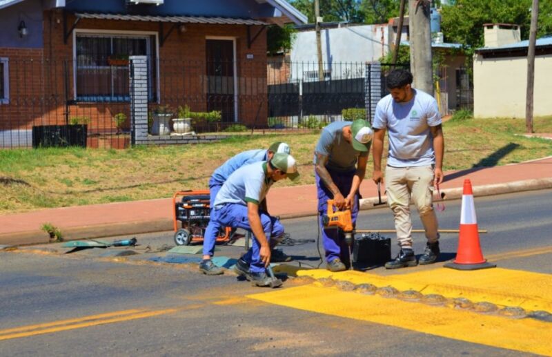 Instalaron reductores de velocidad en barrios posadeños