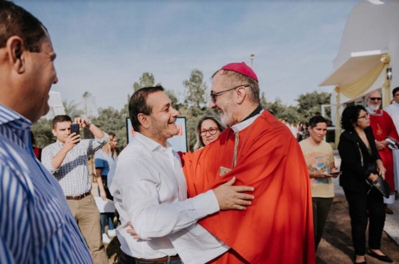 Herrera Ahuad acompañó en Santa Ana la reapertura de la capilla de San Pantaleón
