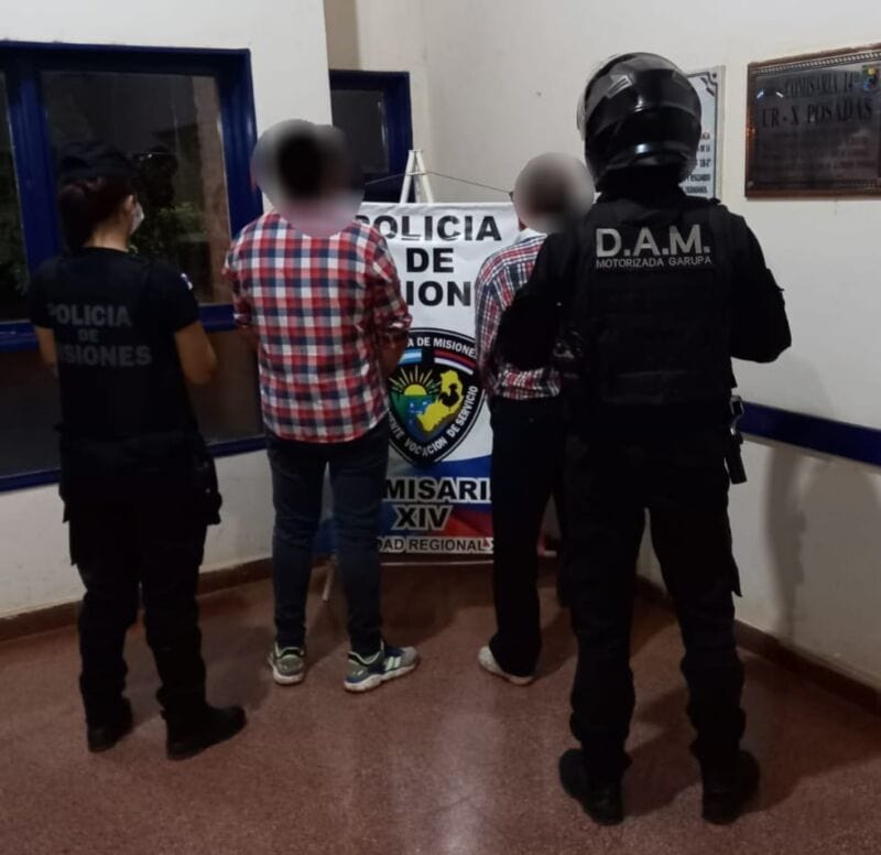 Garupá: atraparon a dos hombres involucrados en un hecho de amenazas con arma de fuego