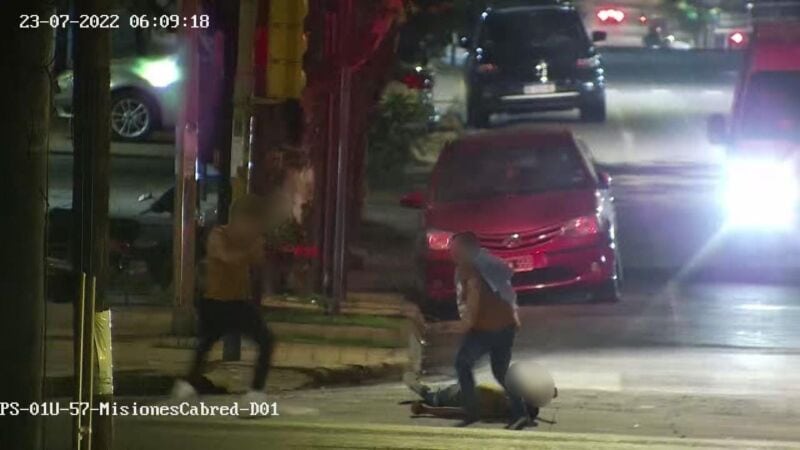 Posadas: fueron detectados por las cámaras del 911 cuando golpeaban y robaban a un transeúnte