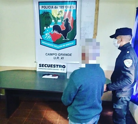 Terminó preso tras atemorizar a vecinos realizando disparos con un revólver