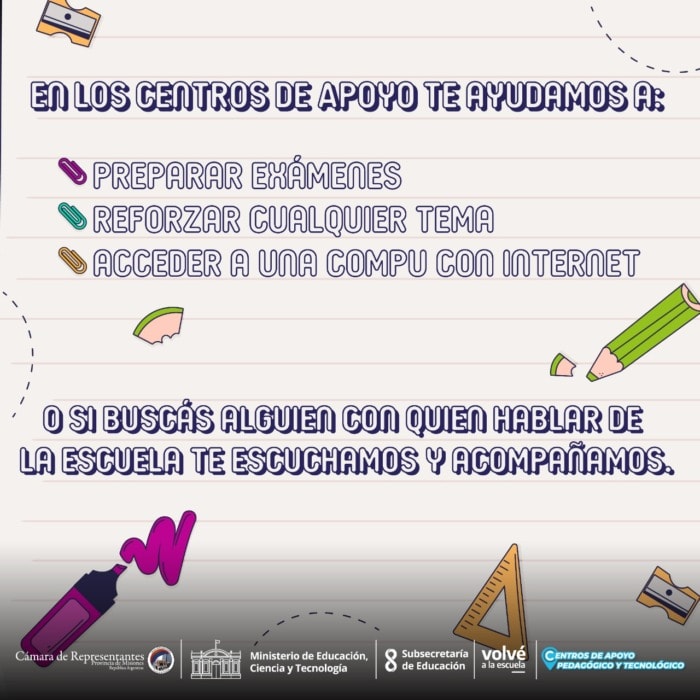 Educación: los Centros de Apoyo continuarán abiertos durante el receso invernal 3 6 - centros educativos 3 - 5