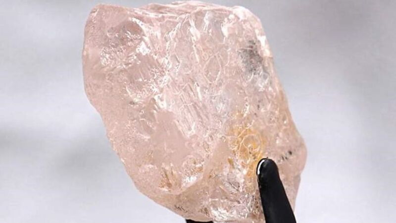 Hallaron un "espectacular" diamante rosa en Angola que podría ser el mayor visto en 300 años