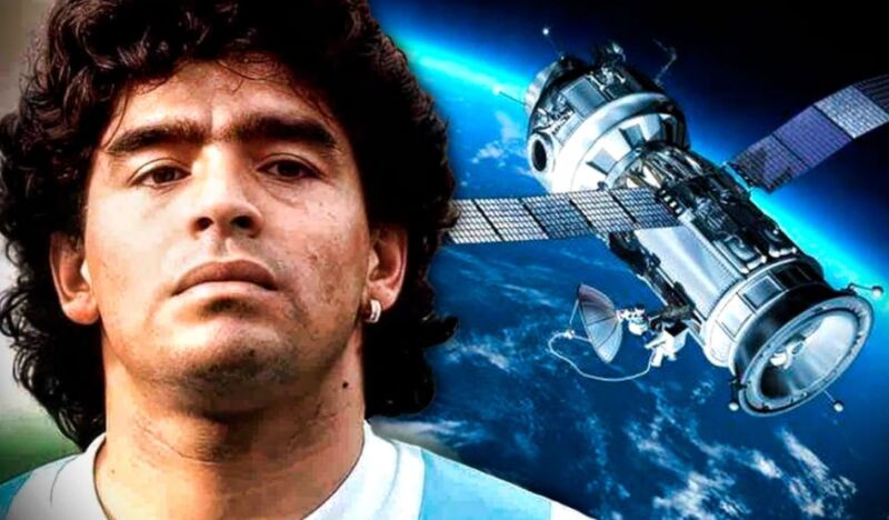 Lanzarán al espacio un satélite con mensajes para Diego Maradona