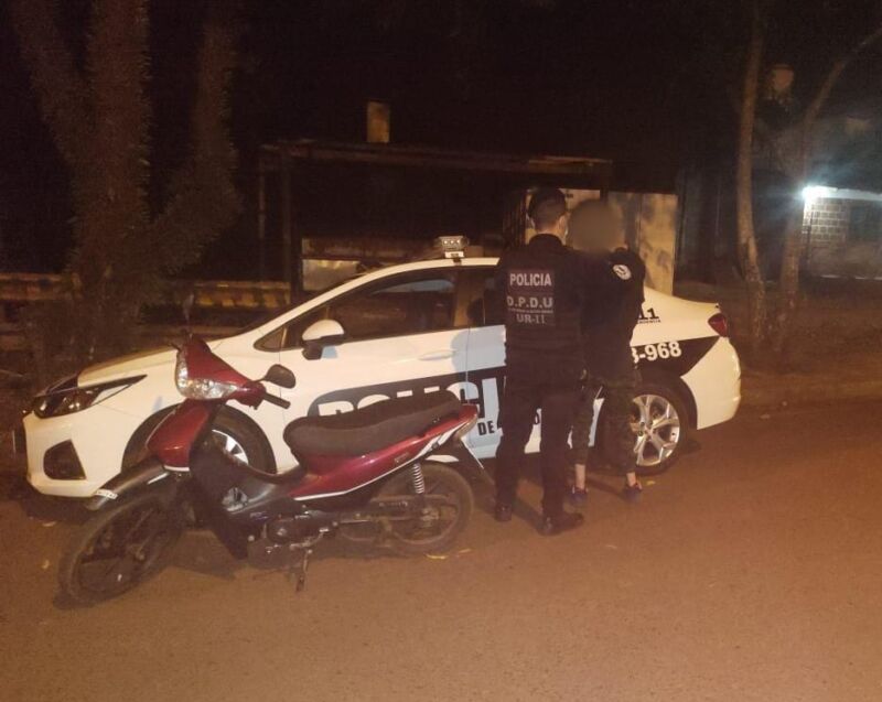 Oberá: terminó tras rejas luego de ser detectado por cámaras robando una moto