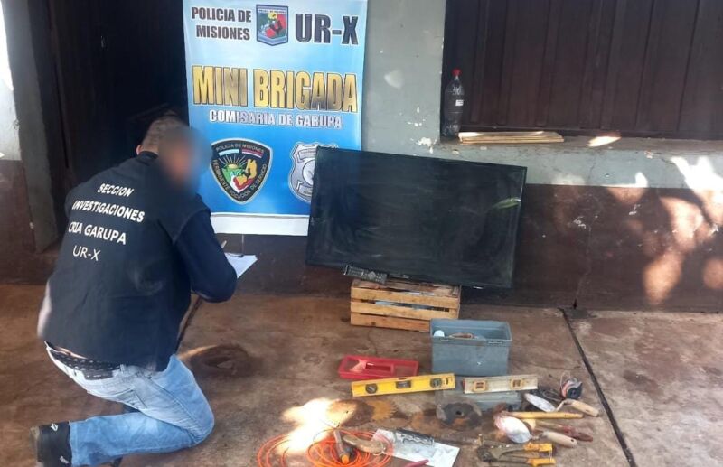 Garupá: detuvieron a joven vinculado con varios robos y recuperaron objetos