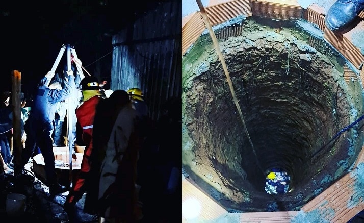 Wanda: rescataron a un hombre que cayó a un pozo de agua de 13 metros de profundidad