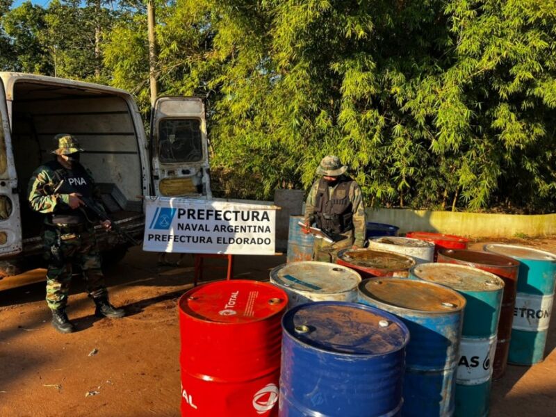 Incautaron un cargamento de combustible