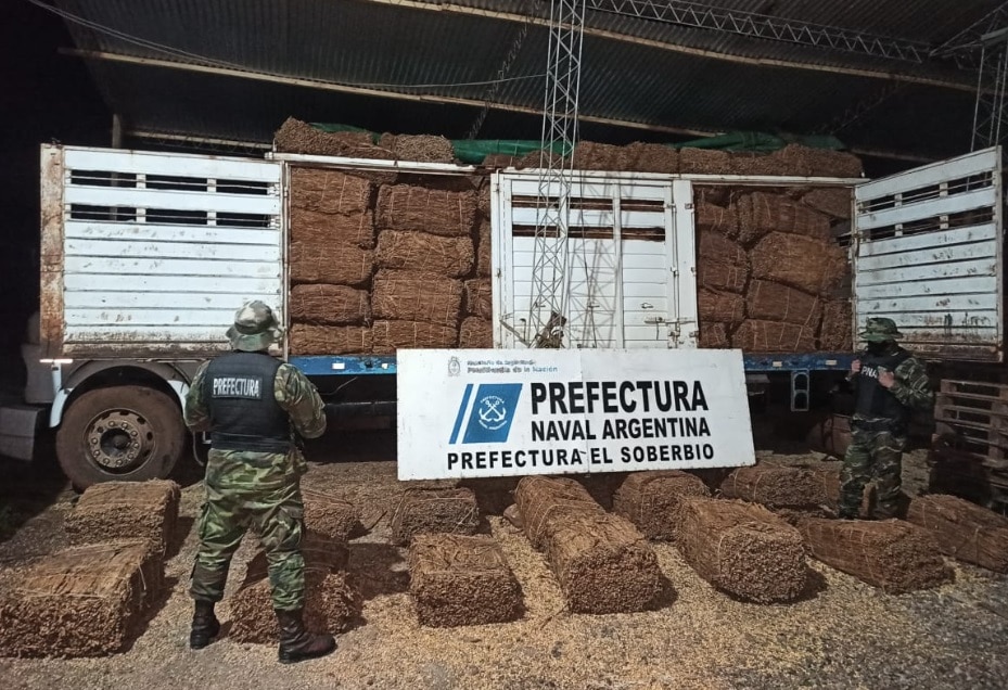 Prefectos incautaron un cargamento de