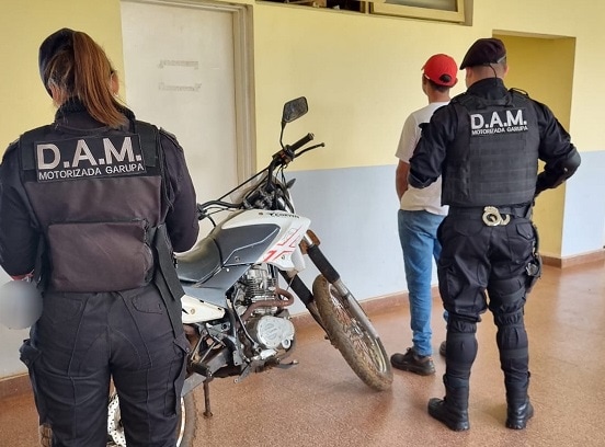 Recuperaron en Posadas una moto robada de Aristóbulo del Valle