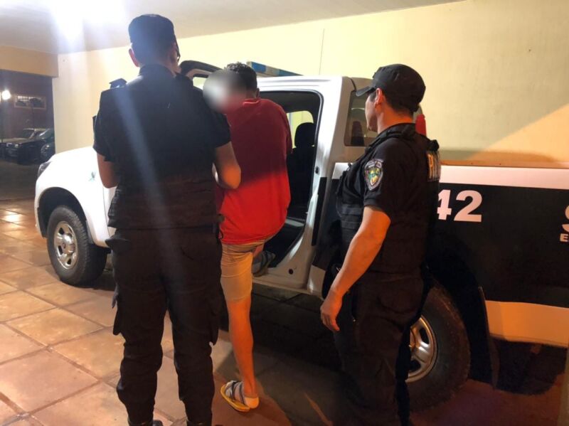 Recuperaron rollos de  madera nativa