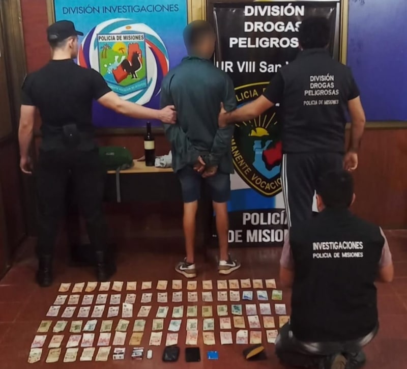 Atracó un comercio de San Vicente y terminó preso: recuperaron el dinero robado