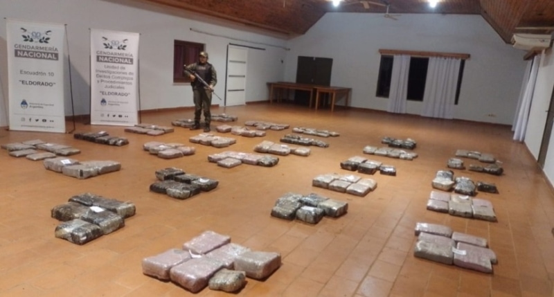 Hallaron más de media tonelada