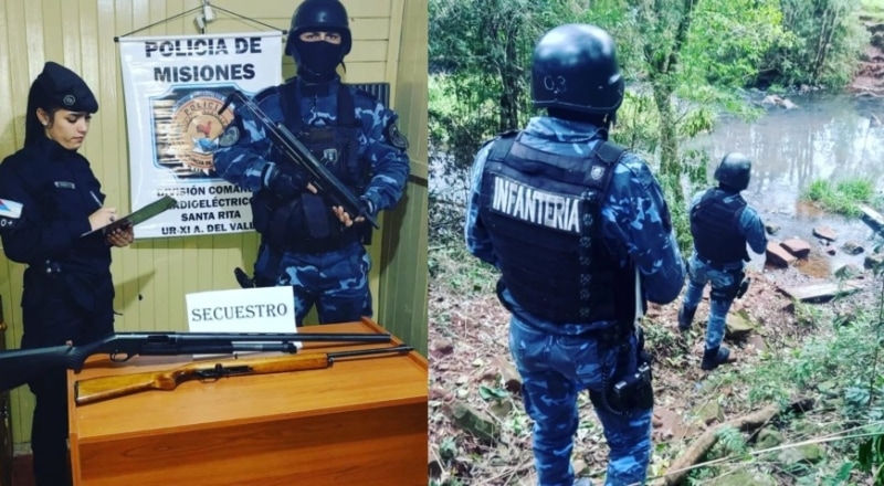 Incautaron armas de fuego relacionadas a los disparos hacia policías en Alba Posse