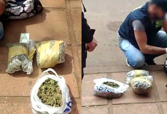 Incautaron marihuana en una