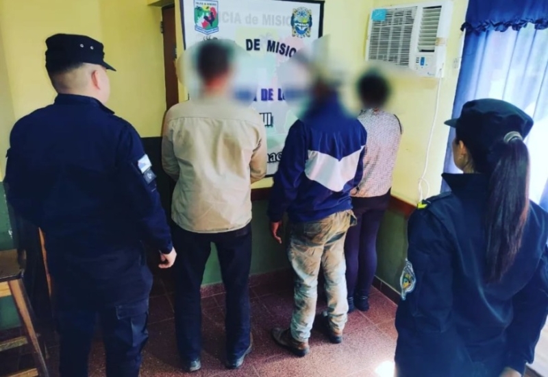 Loreto tres detenidos acusados de