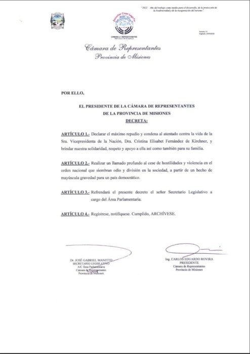 Rovira expreso su repudio y condena2 - 1