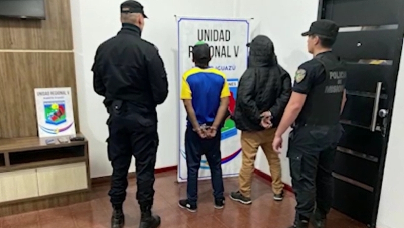 Iguazú: detuvieron a dos hombres por un robo a mano armada y secuestraron cocaína