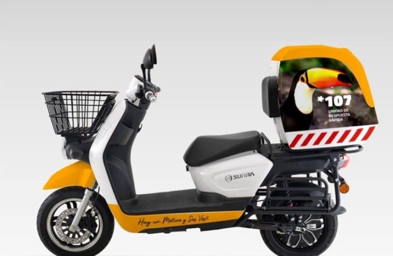 división de motoambulancias