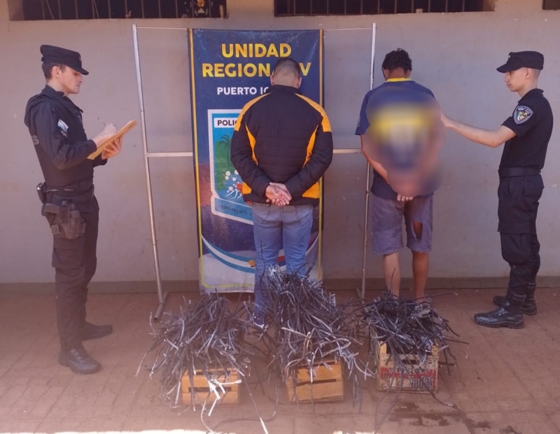 por el robo de cables