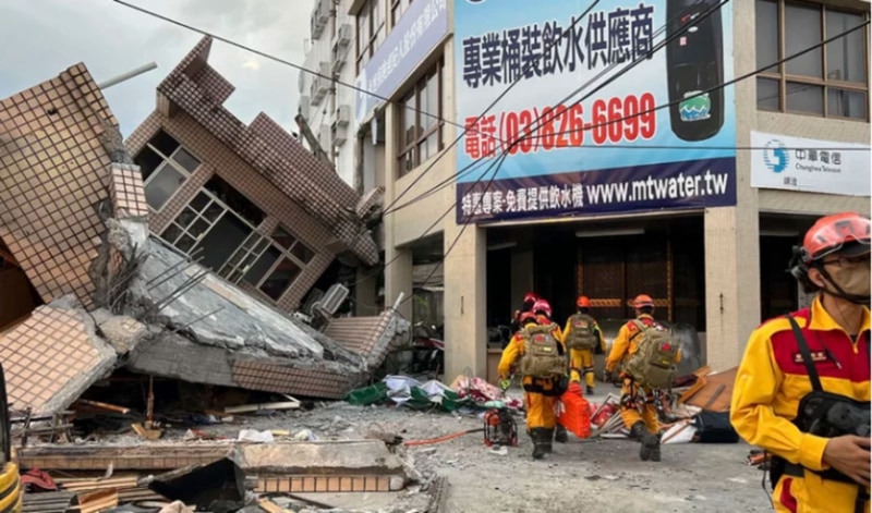 terremoto en taiwán