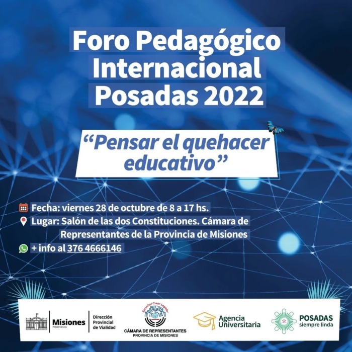 Posadas será sede del Foro Pedagógico Internacional 2022 2 4 - Foro Pedagogico Internacional 2022 2 - 3