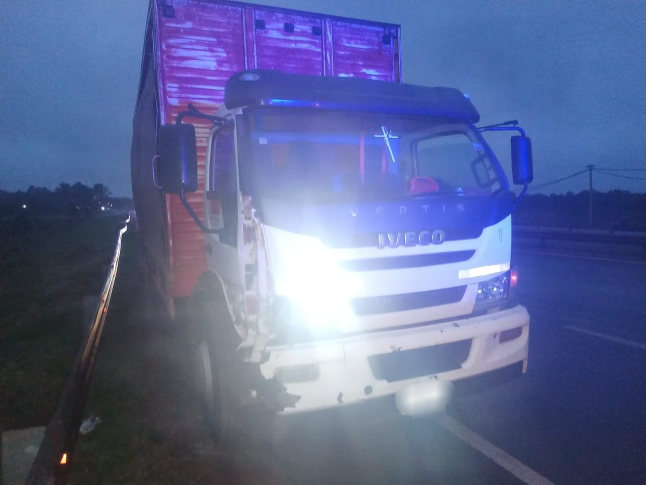 Candelaria: falleció un peatón al ser embestido por un camión