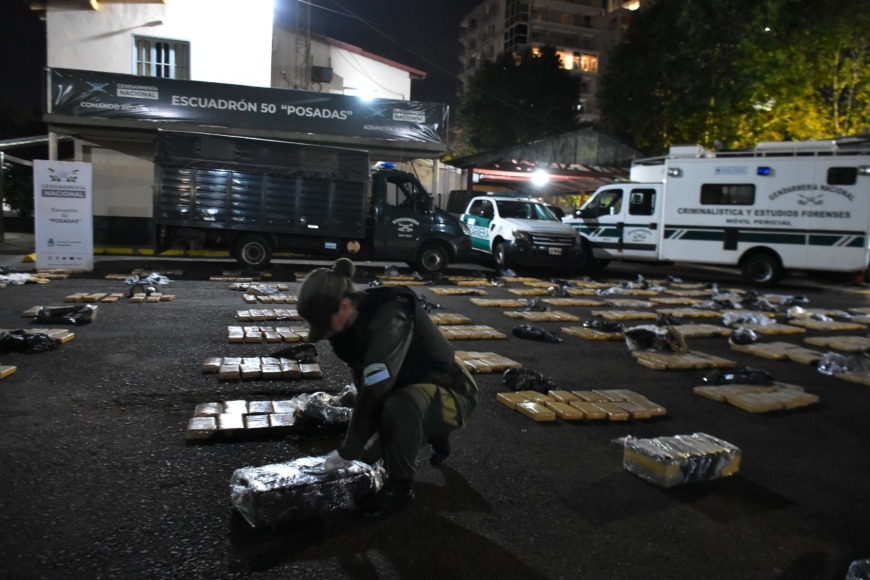 Garupá: secuestraron más de dos toneladas de marihuana ocultos en una vivienda